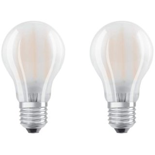 2x Osram LED Base Classic Filament Lampe E27 Leuchtmittel 7W=60W Warmweiß matt