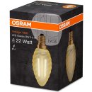 Osram LED Classic Vintage 1906 Filament Kerze E14 Leuchtmittel 2,5W=22W Warmweiß