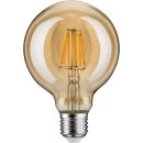 Paulmann 287.16 LED Leuchtmittel Globe95, 6,5W Lampe E27 Filament Goldlicht