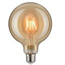 Paulmann 284.02 LED Globe 125 Filament Vintage Retro Edison 5 W E27 Gold 1700K