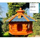 DARLUX Vogel Futter Haus XL Futterstelle Sechseck aus...
