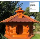 DARLUX Vogel Futter Haus XL Futterstelle Sechseck aus...