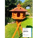 DARLUX Vogel Futter Haus XL Futterstelle Sechseck Holz...