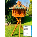 DARLUX Vogel Futter Haus XL Futterstelle Sechseck Holz...