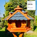 DARLUX Vogel Futter Haus L Sechseck Holz Vogelhaus...