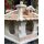 DARLUX Vogel Futter Haus L Sechseck Holz Vogelhaus Futterspender Naturr/Geflammt