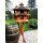 DARLUX Vogelvilla L Sechseck Doppelstock Holz Vogelhaus + Ständer Braun/ Grün Garten  Vogelfutterhaus  Wetterfest