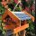DARLUX Rechteckiges Vogel Futter Haus zum Hängen Holz Vogelhaus Braun/Schwarz