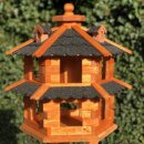 DARLUX Vogelvilla L Sechseck Doppelstock Holz Vogelhaus...