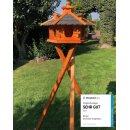 DARLUX Vogel Futter Haus XL Futterstelle Sechseck...