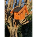 DARLUX Garten Holz Nistkasten Nisthaus Brutstätte für kleine Singvögel Braun/ Schwarz Wetterfest