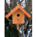 DARLUX Garten Holz Nistkasten Nisthaus Brutstätte für kleine Singvögel Braun/ Rot Wetterfest