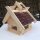 DARLUX Rechteckiges Vogel Futterstelle Haus Vogelhaus aus Holz Natur/ Braun