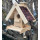 DARLUX Rechteckiges Holz Vogelhaus Vogel Futterstelle Haus Natur/Dunkelbraun