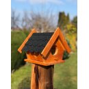 DARLUX Garten Holz Eichhörnchenhaus Nistkasten Brutstätte Futterhaus Braun/ Schwarz Wetterfest