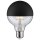 Paulmann 286.76 LED Kopfspiegel Schwarz matt Filament Globe 95 6,5W E27 dimmbar