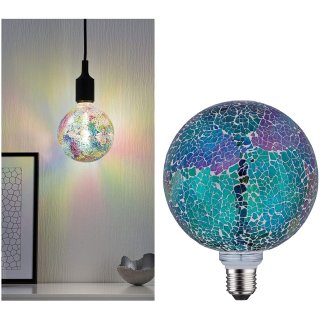 Paulmann 287.50 LED Globe Leuchtmittel Miracle Mosaic E27 Lampe 5W Mosaic Blau
