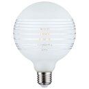 Paulmann 287.44 LED Globe125 Ringspiegel Leuchtmittel E27 Lampe 4,5W Weiß Dimmbar 470lm 2600K