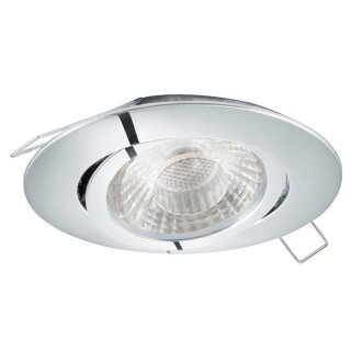 Eglo 95355 LED Tedo Einbaustrahler 1x5 W Chrom Dimmschaltbar GU10 inkl Leuchtmittel