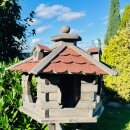 DARLUX Vogel Futter Haus L Futterstelle Sechseck Holz...