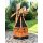 DARLUX Sechseck Garten-Windmühle aus Holz kugelgelagert Braun/Schwarz Höhe 95 cm