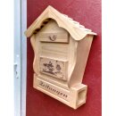 DARLUX Spitzdach Holz Briefkasten Postkasten mit...