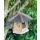 DARLUX Vogel Futter Haus Futterstelle Sechseck Holz-Vogelhaus zum Hängen Braun