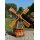 DARLUX Sechseck Garten-Windmühle aus Holz kugelgelagert Braun/Grün Höhe 120 cm