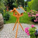 DARLUX Rechteckiges Vogel Futter Haus XL Holz Vogelhaus +...
