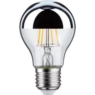 Paulmann 286.70 LED Leuchtmittel Kopfspiegel Silber Filament 6,5W Lampe E27