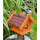 DARLUX Rechteckiges Vogelhaus L Vogel Futterstelle Haus aus Holz Braun/Rot