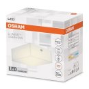Osram LED Lunive Quadro Wand-Deckenleuchte 8W Glas 110x110 mm Warmweiss 230V
