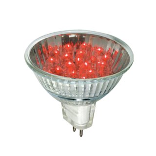 Müller Licht 18563 LED-Reflektor 1,5 W Leuchtmittel GU5,3 Rot 12V MR16