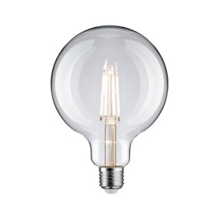 Paulmann 289.60 LED Kugel Leuchtmittel Globe 125 Neutralweiss 9W Glas Klar 230V