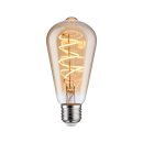 Paulmann 289.53 LED Kolben Lampe ST64 E27 Leuchtmittel 5W Glas Gold Dimmbar
