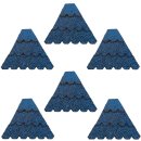 DARLUX Dachschindel Set Rund für Sechseck-Vogelhaus XL 250 x 250 mm Blau
