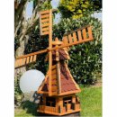 DARLUX  Sechseck Garten-Windmühle XXL aus Holz...