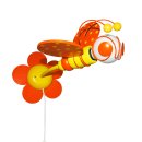 Waldi 90109.0 Sonderangebot Kinder Lampe Holz Doppeldecker E27 Flieger Orange/Rot