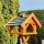 DARLUX Rechteckiges Vogel Futter Haus XL Futterstelle Holz Vogelhaus Braun/ Grün