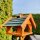 DARLUX Rechteckiges Vogel Futter Haus XL Futterstelle Holz Vogelhaus Braun/ Grün