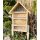DARLUX Holz Insektenhotel L Wildbienen-Nisthilfe Insektenhaus Naturbelassen