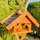 DARLUX Rechteckiges Vogel Futter Haus L Futterstelle Holzvogelhaus Braun/Schwarz