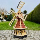 DARLUX Sechseck Garten-Windmühle XL kugelgelagert...