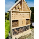 DARLUX Holz Insektenhotel XL Wildbienen-Nisthilfe Insektenhaus Naturbelassen