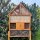 DARLUX Garten Holz Insektenhotel XL Wildbienen-Nisthilfe Insektenhaus Braun Artgerecht Freistehend