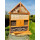 DARLUX Holz Insektenhotel XL Wildbienen-Nisthilfe Insektenhaus Braun