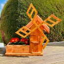 DARLUX Garten/ Balkon Deko Holz Blumenkasten M mit Deko...