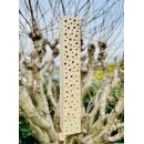 DARLUX Garten Wildbienen - Insektenhotel Nisthilfe Holzstamm Naturbelassen 600 mm Holz Stamm Freistehend oder Hängend