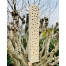 DARLUX Wildbienen - Insektenhotel Nisthilfe Holzstamm Naturbelassen 600 mm