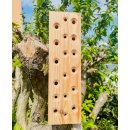DARLUX Wildbienen - Insektenhotel Nisthilfe Hartholz Stamm Naturbelassen 300 mm Insektenstamm